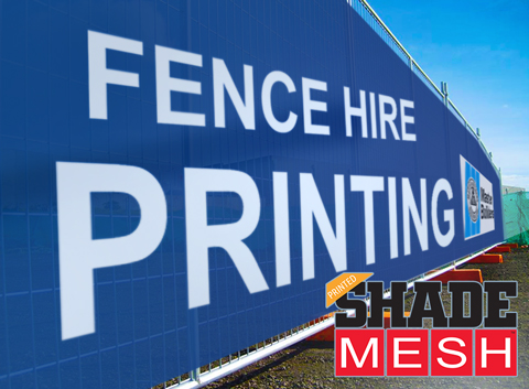 fence hire roll attached to fence