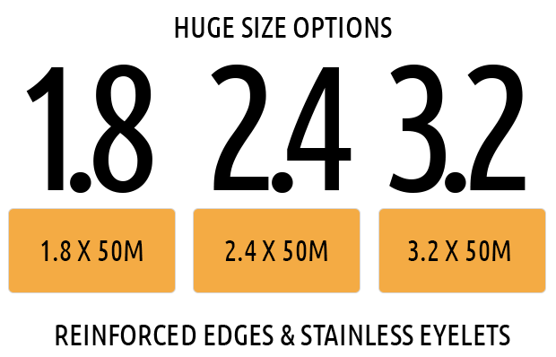 Sizes for Shade cloth printing
